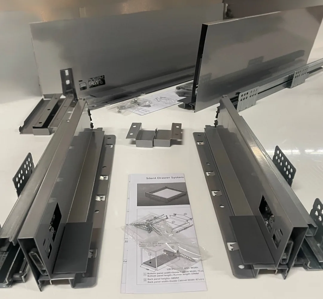 CLAW Metal Drawer Side Silver Grey