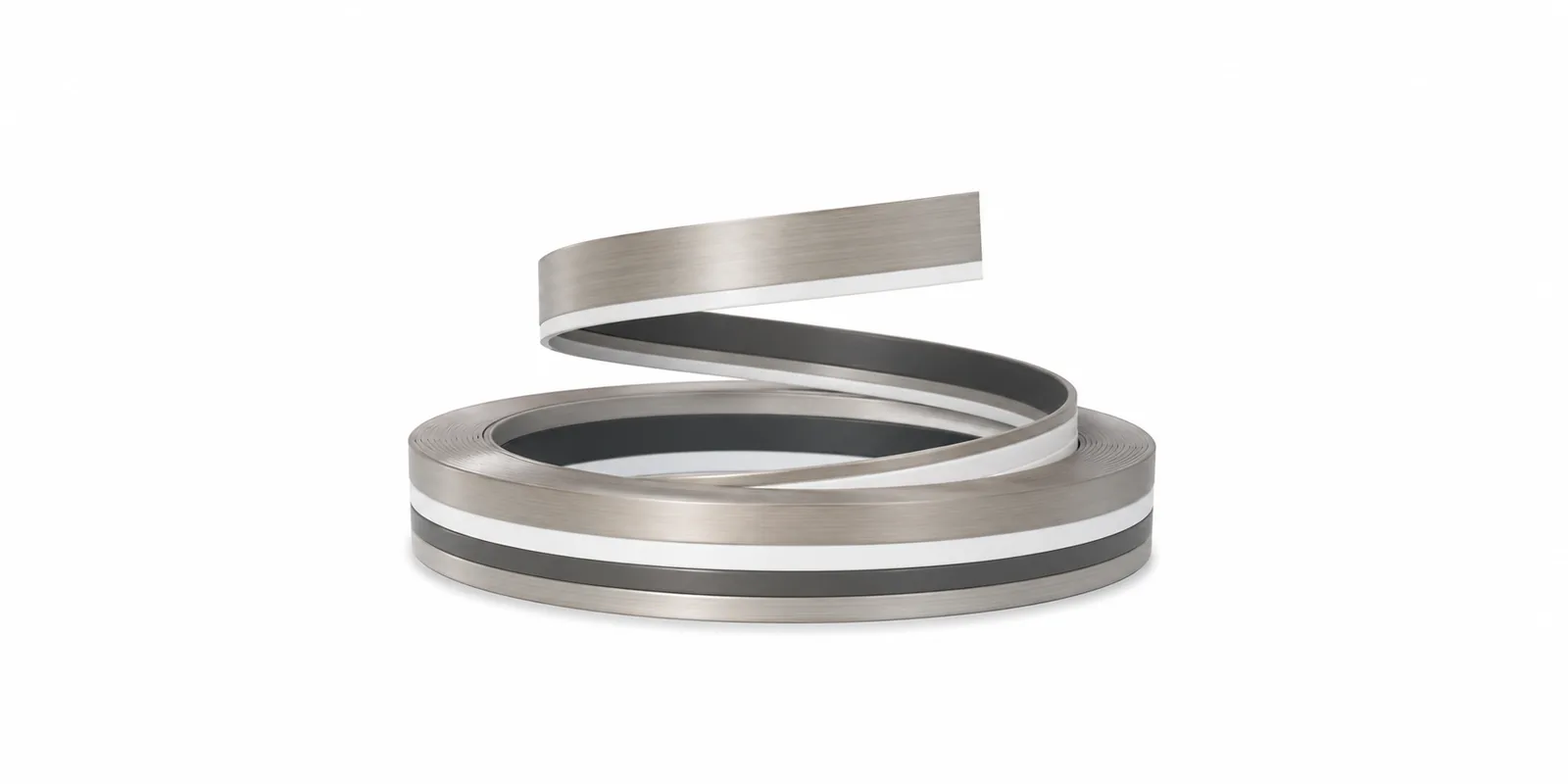PVC Edgebanding Dualtone White Grey